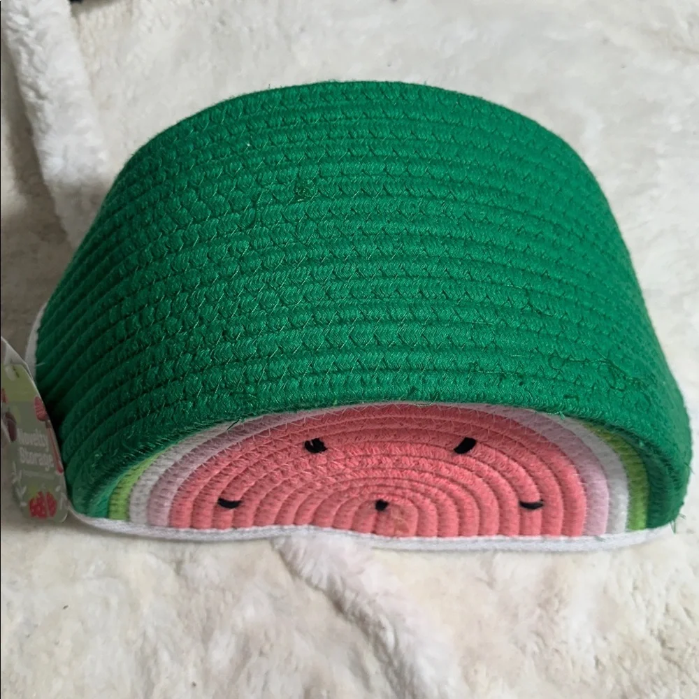 Taylor Madison watermelon half moon novelty storage basket